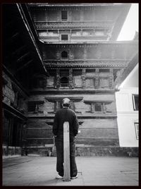 Woman standing in building