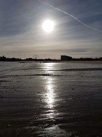 View of sea at sunset