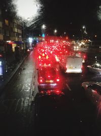 Road in city at night