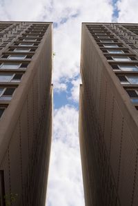 Low angle view of buildings against sky