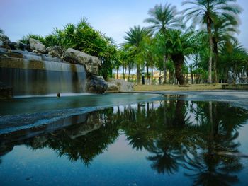 Scenic view of lake