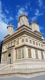 Low angle view of historical building against sky