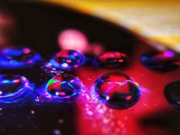 Close-up of bubbles in water