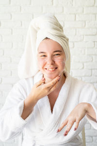 Portrait of woman smiling