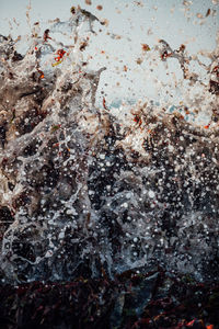 Full frame shot of water with rocks