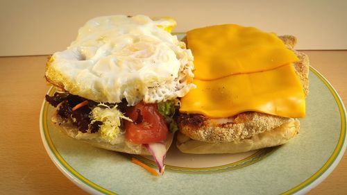 Close-up of served food