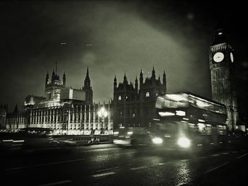 City street at night