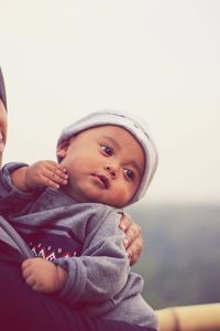 Portrait of cute baby girl