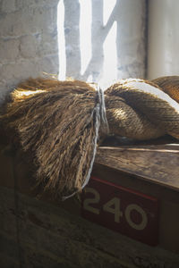 Close-up of food on table