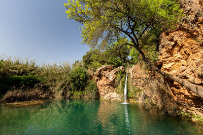 Scenic view of river against sky