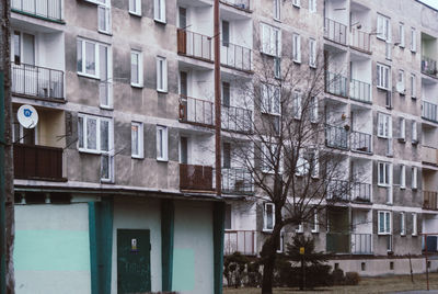 Low angle view of residential building