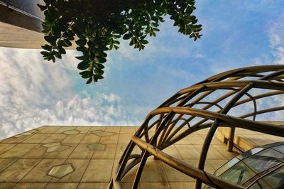 Low angle view of building against sky
