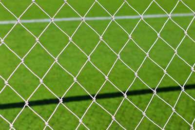 Close-up of sports net