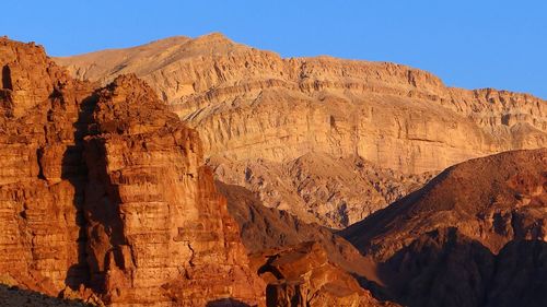 Rock formations on mountain, desert