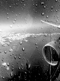 Rain drops on glass window