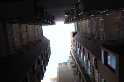 Low angle view of buildings against sky