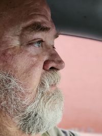 Close-up of man looking away