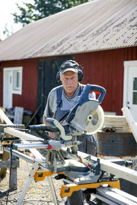 Carpenter at work