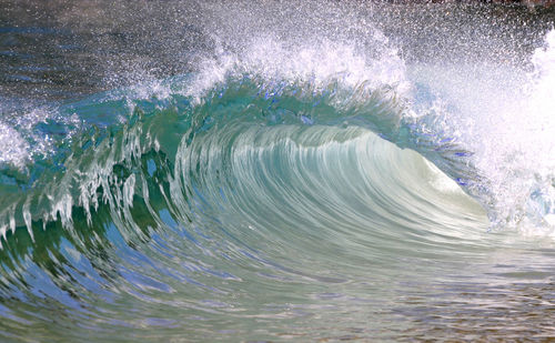 Close-up of water in sea against sky