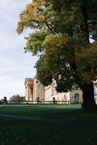 Low angle view of historic building