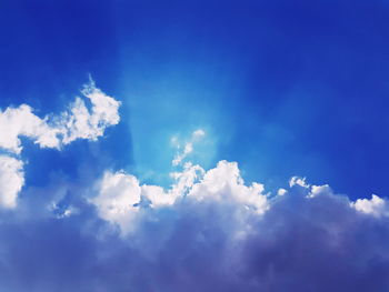 Low angle view of clouds in sky