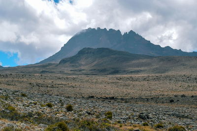 Mawenzi peak in mount kilimanjaro, tanzania