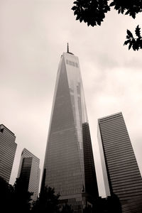 Low angle view of one world trade center