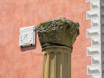 Roman column with sun-dial