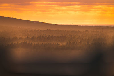 Scenic view of sunset