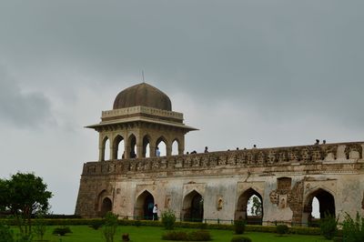 Low angle view of historical building against sky