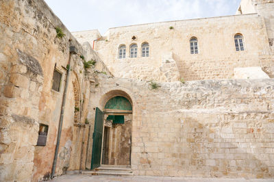 Low angle view of historical building