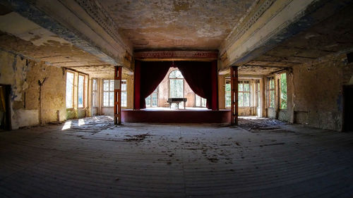 Interior of abandoned building