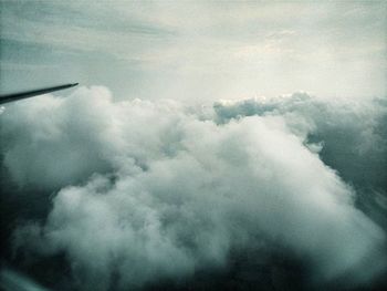 Aerial view of cloudy sky