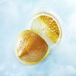 Close-up of lemon slices