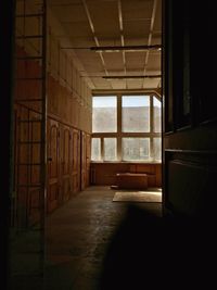 Empty corridor of building