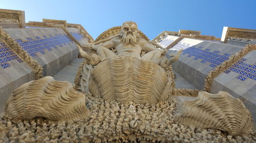 Low angle view of sculpture