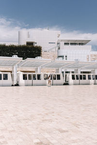 Train at railroad station