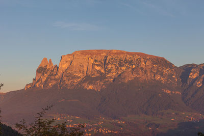 Scenic view of mountain against sky