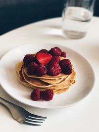 Strawberries in plate