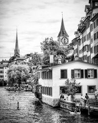 View of buildings at waterfront