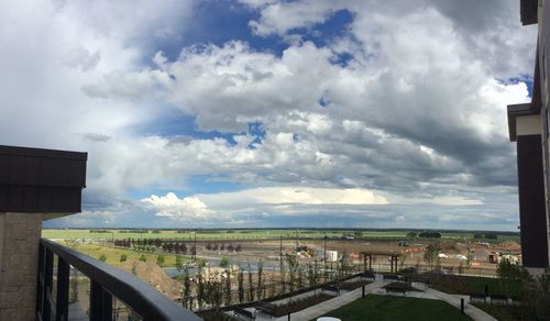 Panoramic view of city against sky