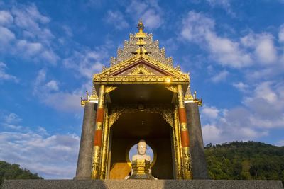 Low angle view of a temple