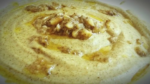 Close-up of bread in plate