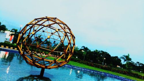 View of swimming pool against the sky