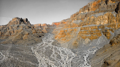 View of rock formations