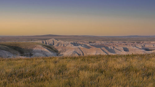 Badlands national park, south dakota. there is certain calm in this unusual landscape.