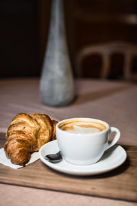 Close-up of coffee on table