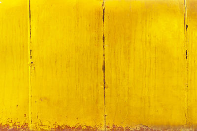 Full frame shot of yellow wall