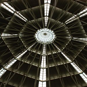 Low angle view of skylight