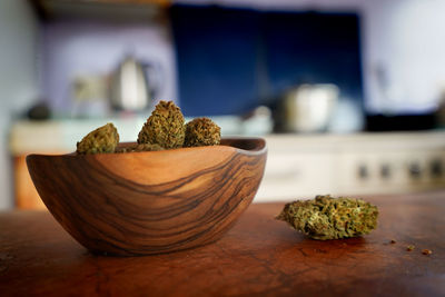 Close-up of potted plant on table